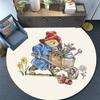 Paddington Bear2 Round Area Rug,Carpet Rug for Living Room Bedroom Sofa Playroom Decor,Non-slip Floor Mat