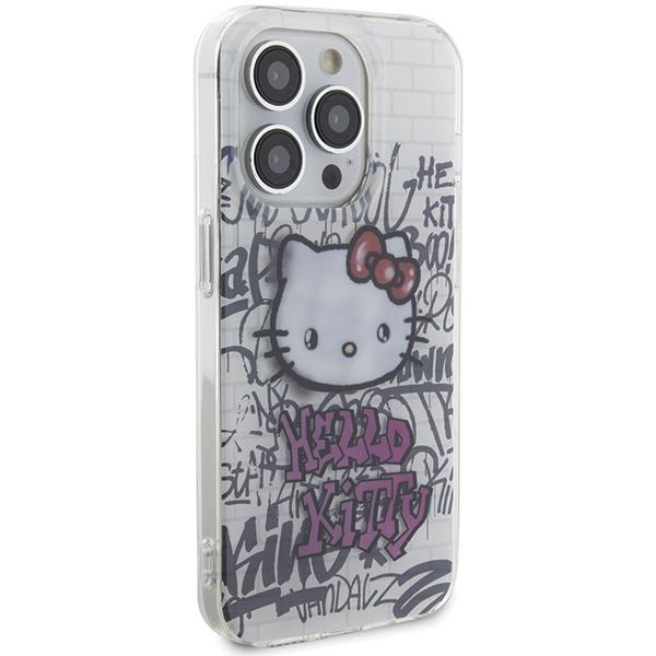 Hello Kitty HKHCP15XHDGPHT iPhone 15 Pro Max 6.7" white/white hardcase IML Kitty On Bricks Graffiti