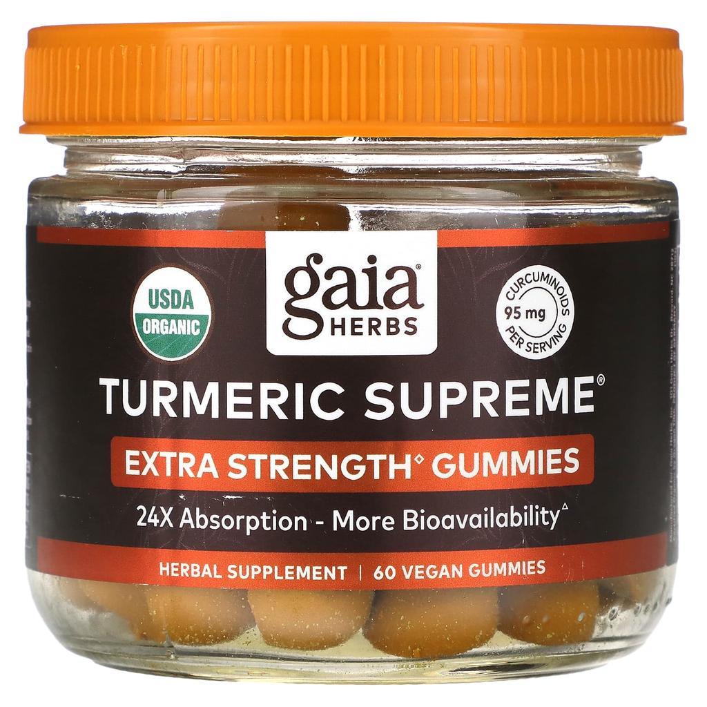Turmeric Supreme Extra Strength Vegan Gummies 60 Pieces