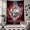 Wall Hanging Tapestry With Custom Name & Text, SC Freiburg FC Decorative Tapestry For Bedroom