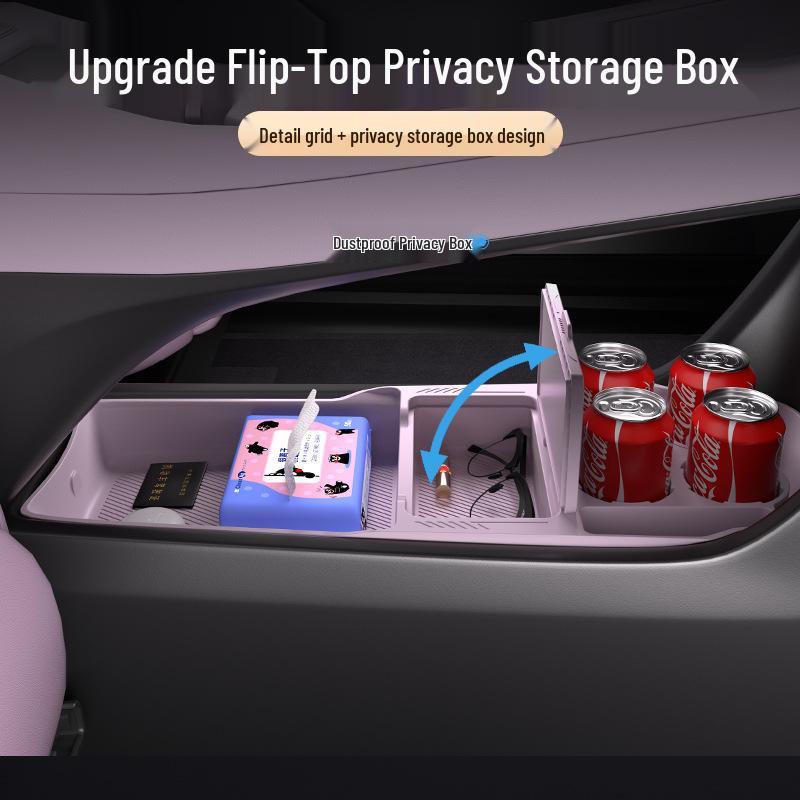L60_L90 Silicone Center Console Storage Organizer for Cars