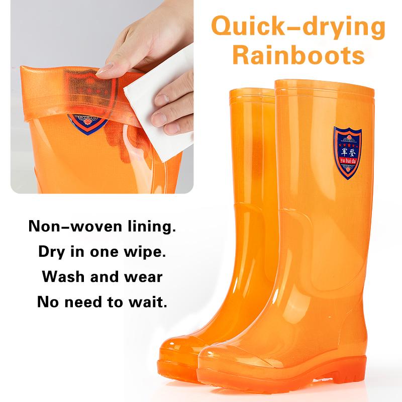 2024 Hot Sale Custom Knee-High Rubber Boots Ladies Safety Work Wellies