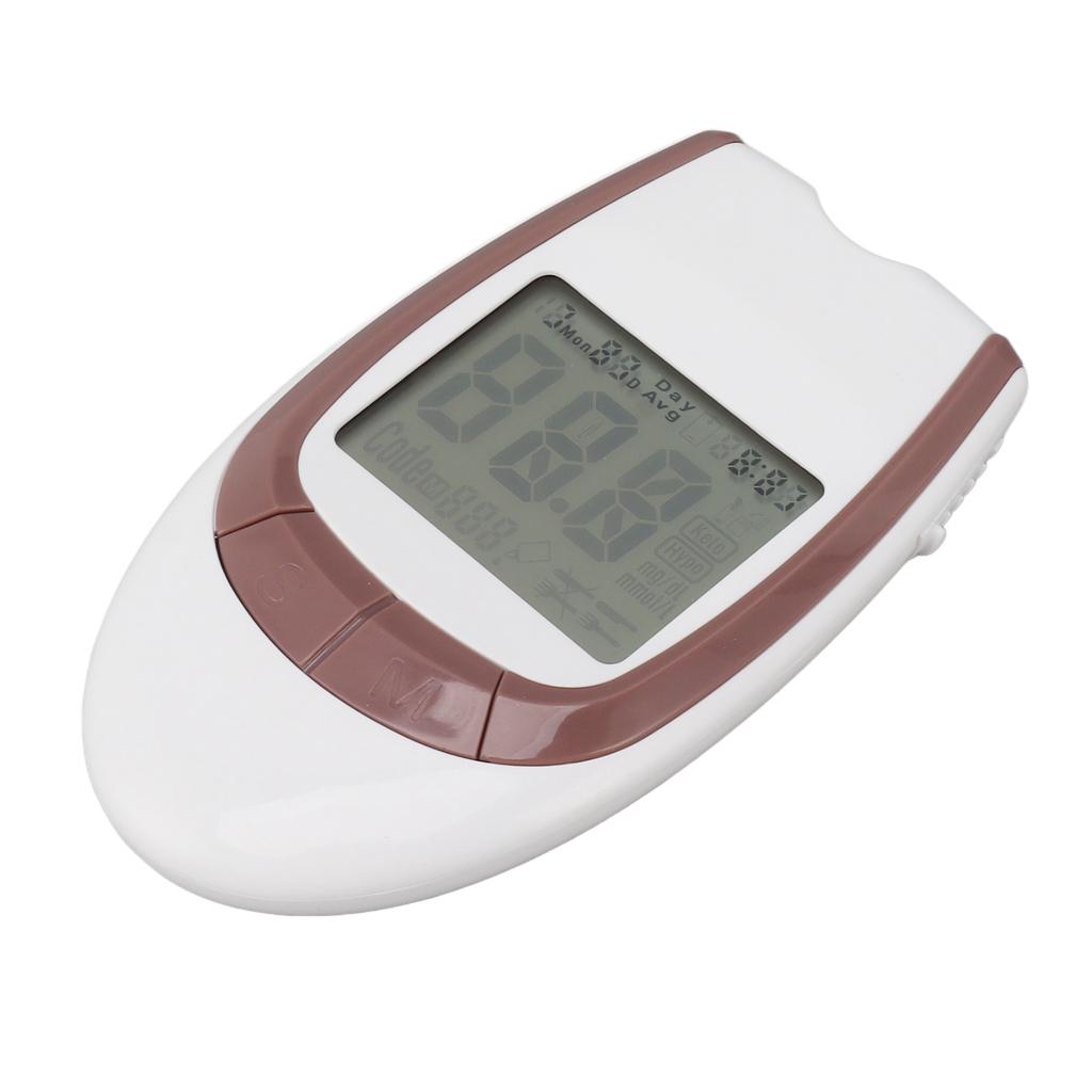 Blood Glucose Monitor Kit Coding Free 7S Fast Result Large LCD Screen Diabetic Supplies Diabetes