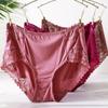 Кружевное нижнее белье Трусики средней длины с талией Сексуальные трусики больших размеров Модальные треугольные трусики Женское нижнее белье Трусики