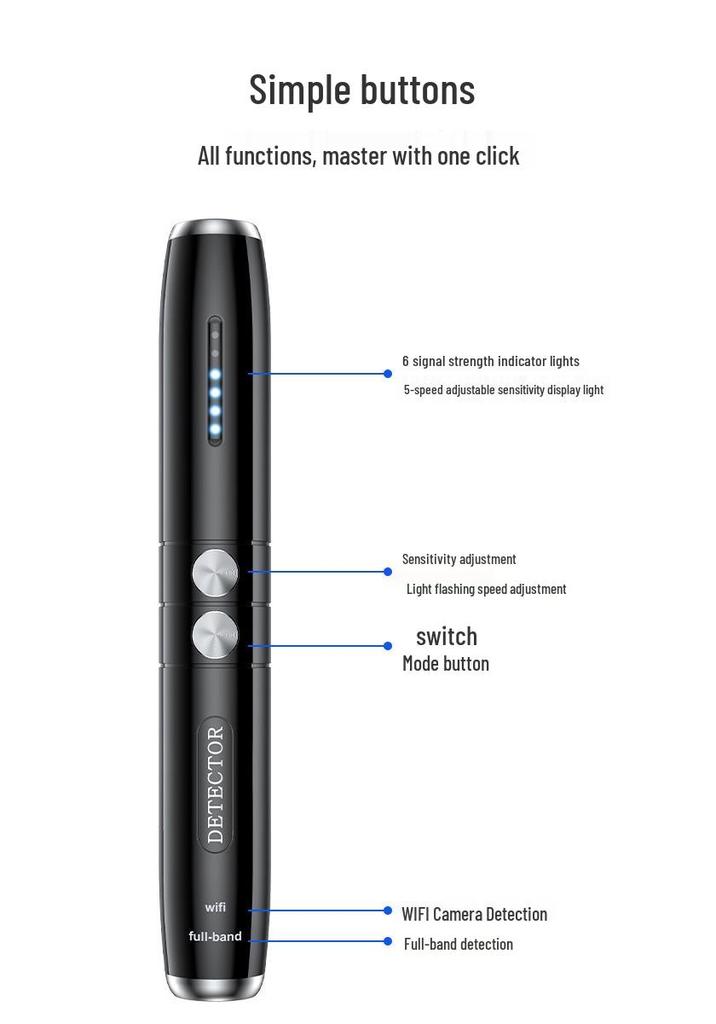 T8 Anti-Eavesdropping & Hidden Camera Detector