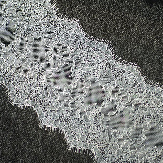 3 метра кружевная отделка ресниц, красивые черно-белые двухцветные перспективные тонкие ресницы, кружевная вышивка, кружевная одежда своими руками, обрезанная