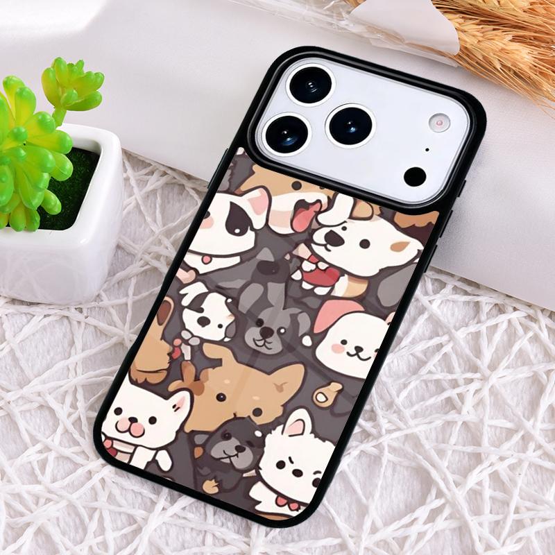 Милый коллаж из щенков Чехол для телефона для iPhone 17 Air 16 15 11 12 14 13 Pro Max Ударопрочный чехол