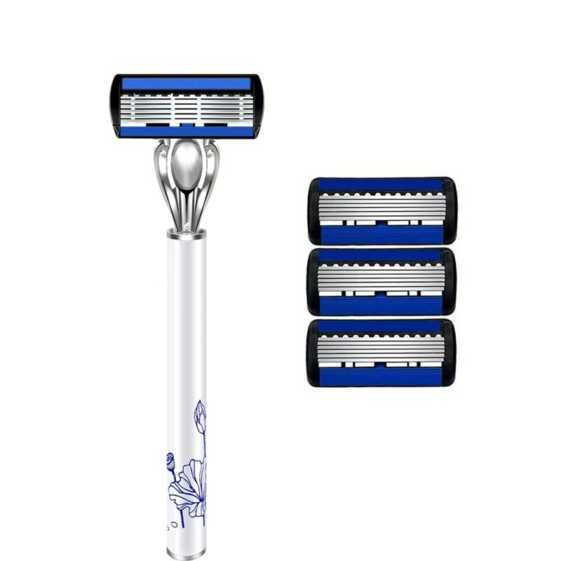 Razor Classic 6 Layer Safety Razor for Mens Shaving&Womens Hair Removal Shaving Blades Manual Shaver