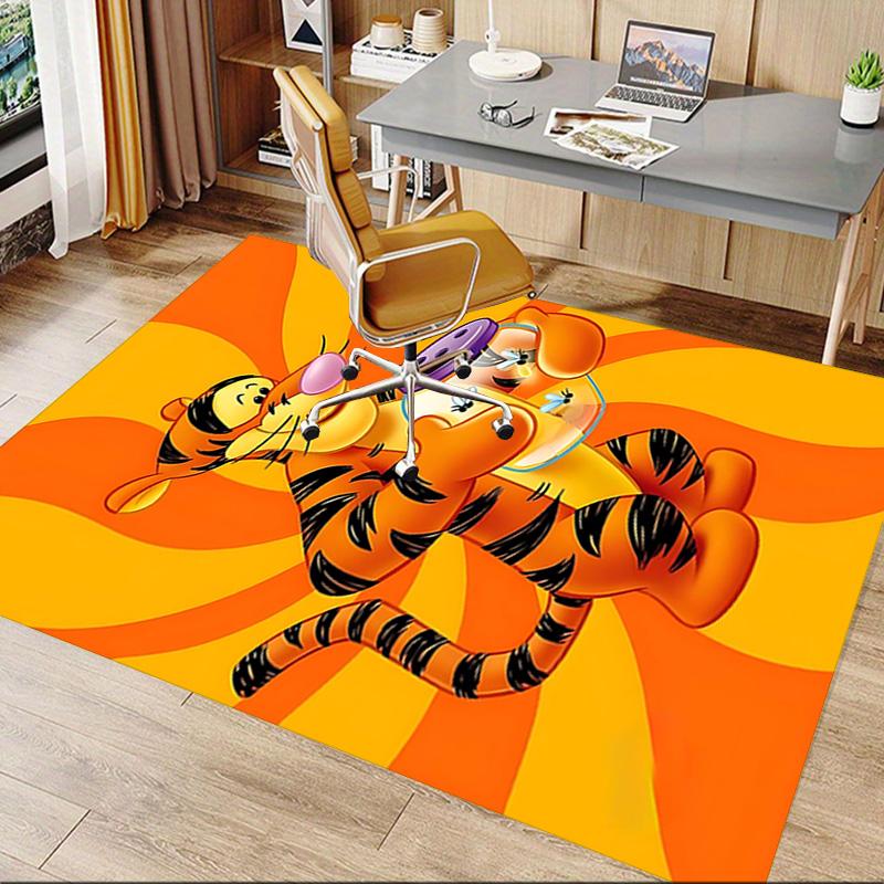 1pc Tiger Piglet Adventure Carpet for Playroom Bedroom Living Room Sofa Home Decor,kids Game Area Rug Non-slip Floor Mat Y72916