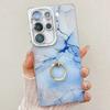 Подходит для чехла для телефона Samsung S25ultra IMD Гальванический мраморный узор S24plus Подставка-кольцо A56