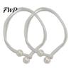 Tool Free Curtain Holders 1 Pair Tiebacks for Drapes, Adjustable Rope Tie Backs, Faux Easy Operate Fasteners Pearls Cord Buckle Holder Home