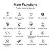 RF-V48 Waterproof 4G LTE GSM Elderly Child SOS Button Wristband Emergency Alarm GPS Tracking Heart Rate Blood Pressure Monitor