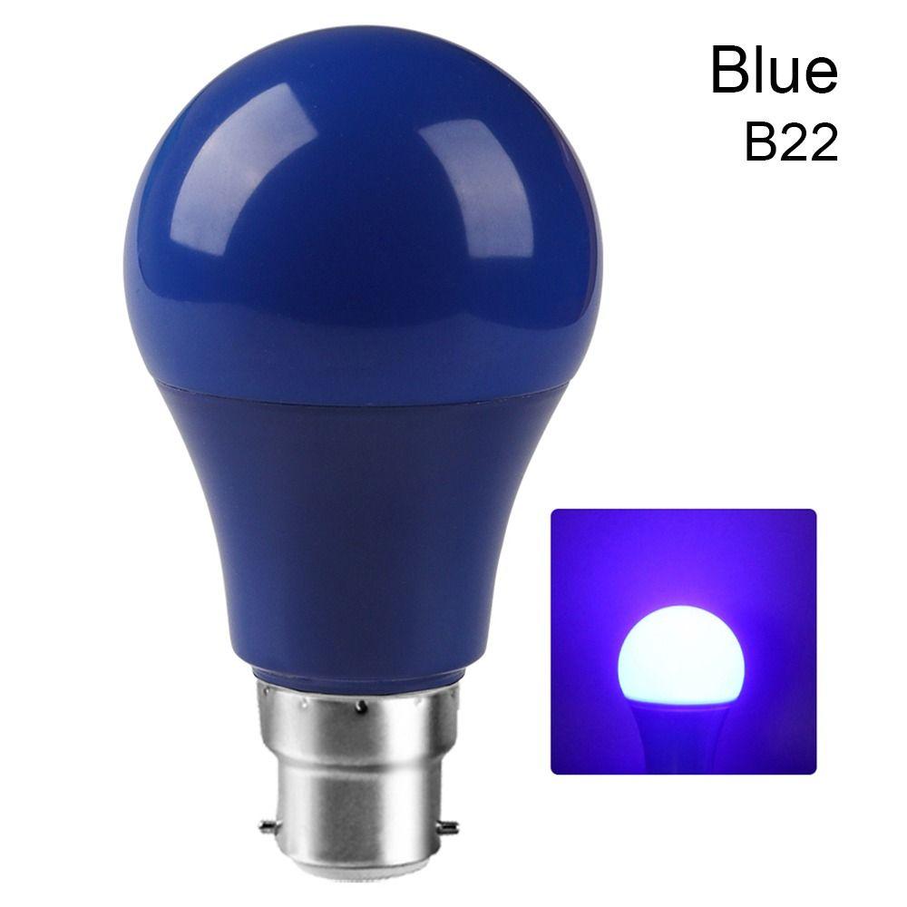 AC220V 110V Lamparas Фонарик A60 Лампа E27 B22 База Цветной Свет Светодиодная Лампа