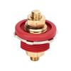 38in Thru Panel Battery Terminal 250A Zinc Alloy Brass Universal for Car RV Boat Yacht Red