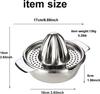 Stainless Steel Lemon Squeezer Manual Juicer For Orange Lemon Squeezer Reamers Fruit Vegetable Squeezer Cup Kitchen Tool