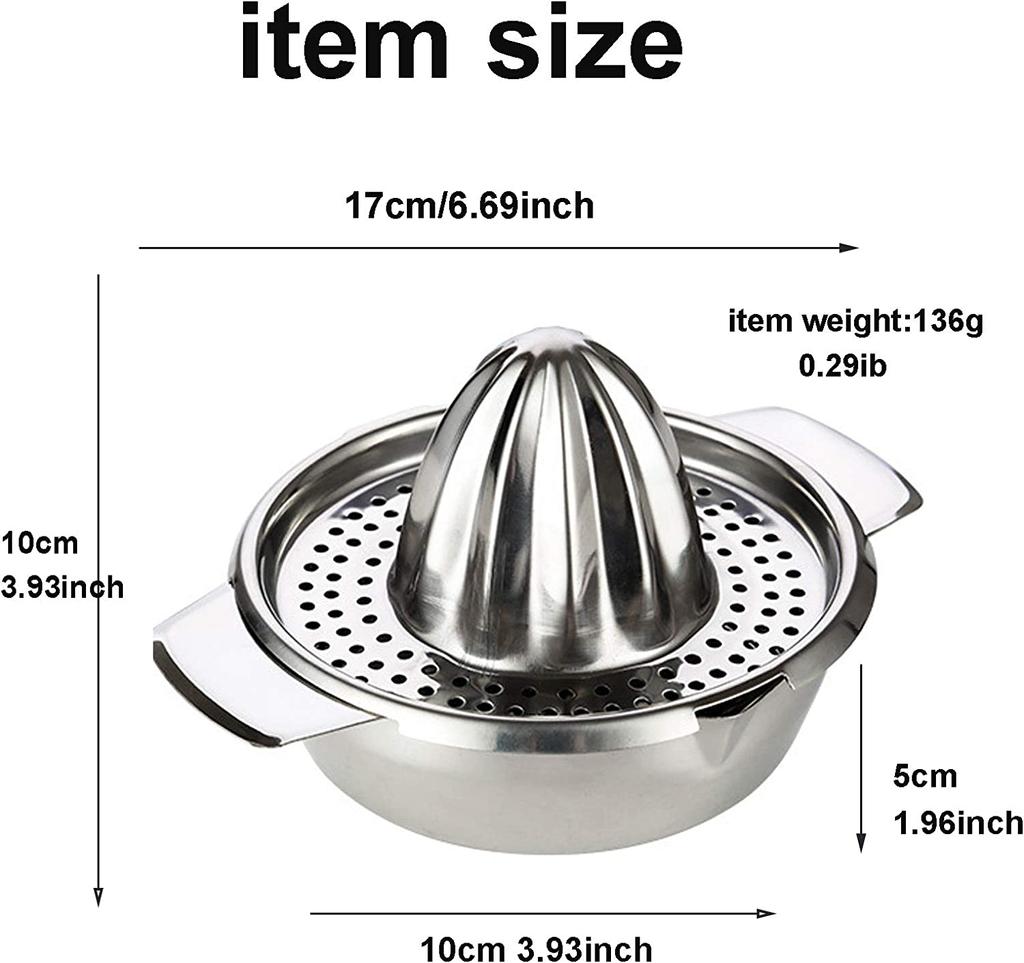 Stainless Steel Lemon Squeezer Manual Juicer For Orange Lemon Squeezer Reamers Fruit Vegetable Squeezer Cup Kitchen Tool