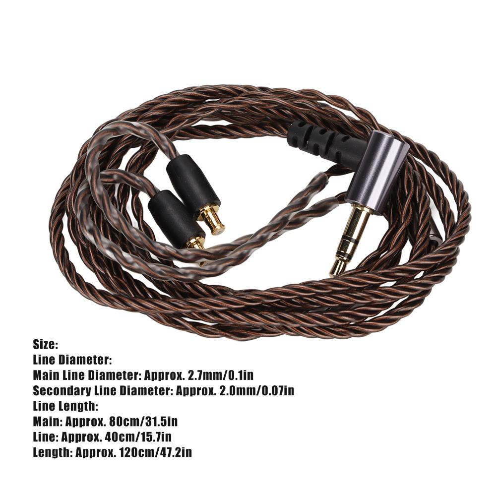 3.5mm Headphone Upgrade Cable for ATH E50 E70 LS300 CKS1100 Connector Headphones Audio Upgrade