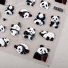 Наклейки для ногтей с пандой, мультяшные аксессуары для ногтей, рельефные наклейки для ногтей, подарок
