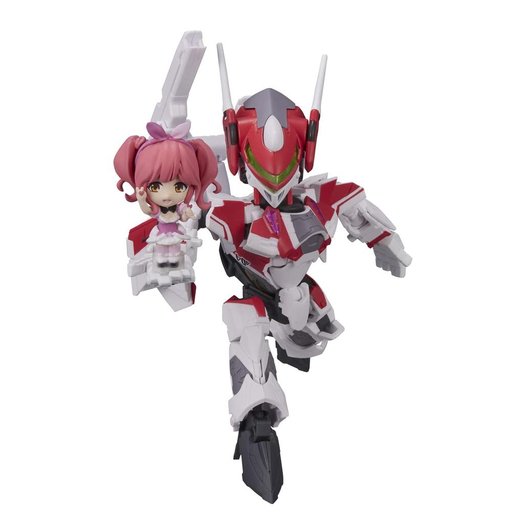 TINY SESSION Macross Delta Siegfried Farina Genus with Makina Nakajima 100mm Painted Movable Figure VF-31C (Mirage Machine) Approx. PVC&ABS