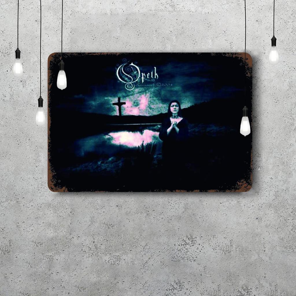 Opeth Vintage Metal Tin Signs Posters Decor Retro Metal Plaque Wall Art Decor for Garage Bar