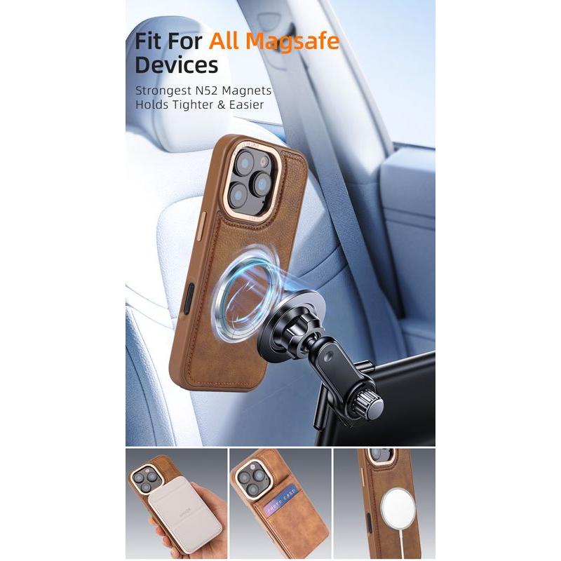Detachable Card Case Magnetic Suction 2-in-1 Phone Case for Apple 16 Pro Max