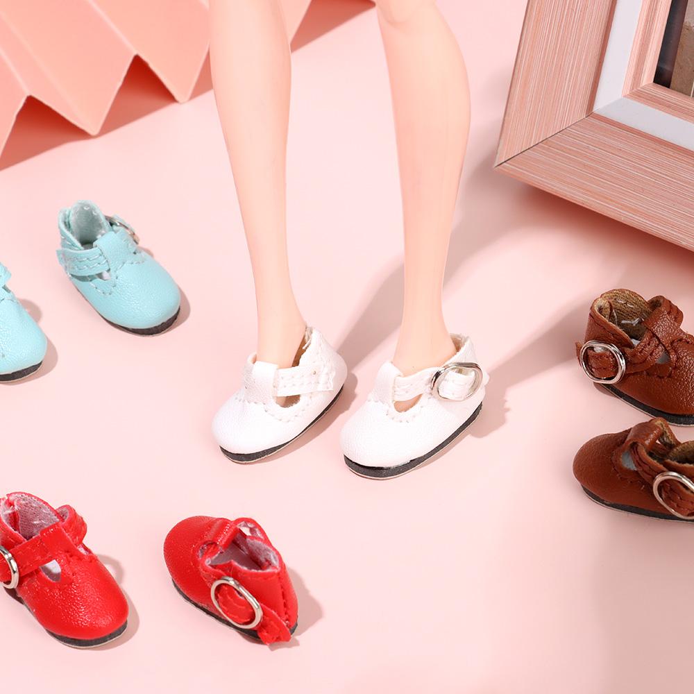 1 пара кукольной обуви для кукол Blythes 1/6 и подходит для мини-кукол BJD 1/8, милые сандалии из ПУ-кожи, игрушечная обувь, аксессуары для кукол