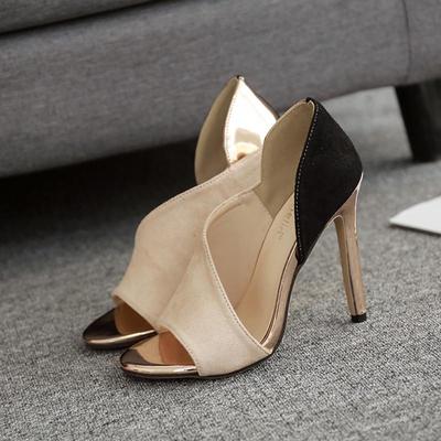 Новая женская обувь, тонкие сандалии на высоком каблуке с цветной строчкой, легкие и дышащие туфли на шпильке