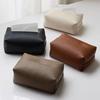 Artificial Leather Tissue Box - Modern Square Design, Perfect for Bathrooms, Durable Artificial Leather Box, Bathroom Decoration