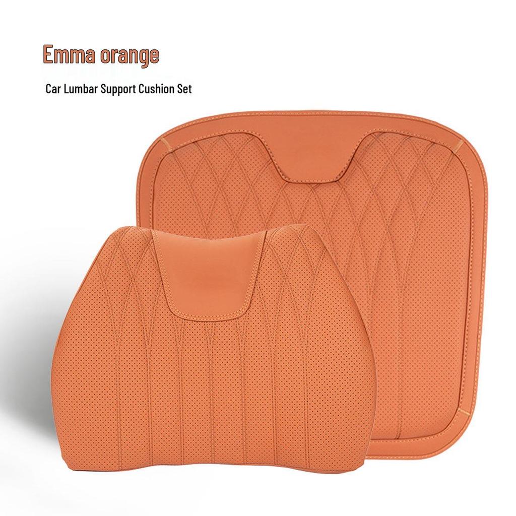 Подушка для поясничной поддержки из кожи наппа - Универсальная подушка сиденья из пены с памятью для всех сезонов