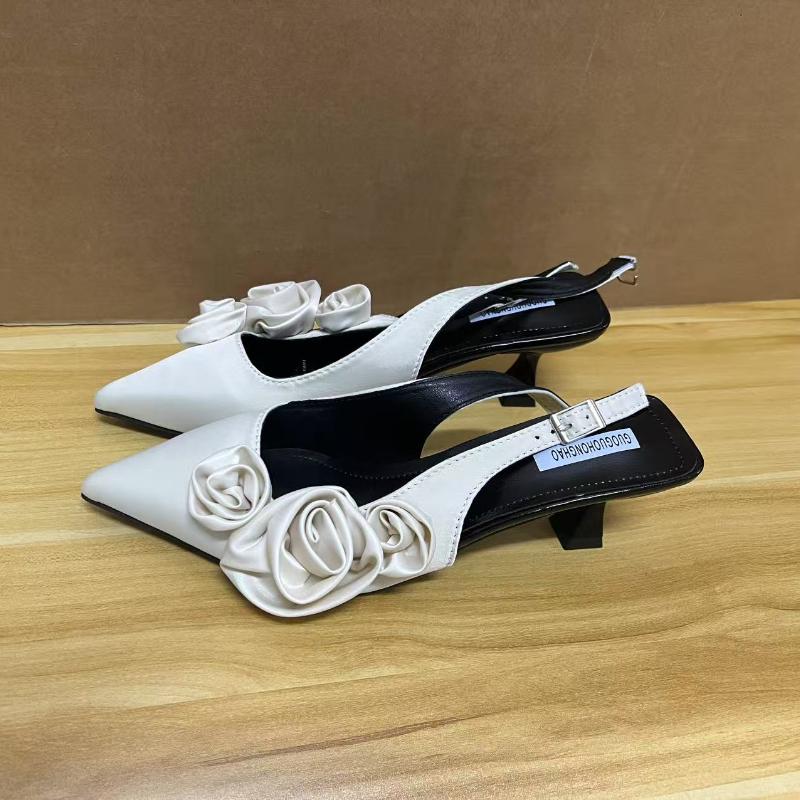 Women's Pumps Elegant Womens Shoes Pointed Toe Party Shoes Summer Comfortable Women Sandals Luxury Sandalias De Mujer