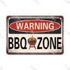 Металлическая табличка «Вечеринка BBQ» Ретро Декор для двора, сада, стены Знаки с правилами барбекю Винтажный плакат для гриля