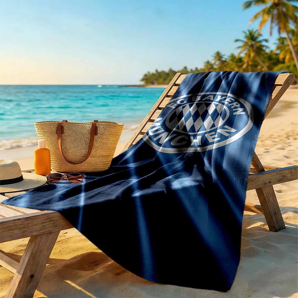 Bayern Munich Beach Towel High Absorbency & Quick-Dry Comfortable Lightweight Perfect for Traveling Yoga Camping and Swimming