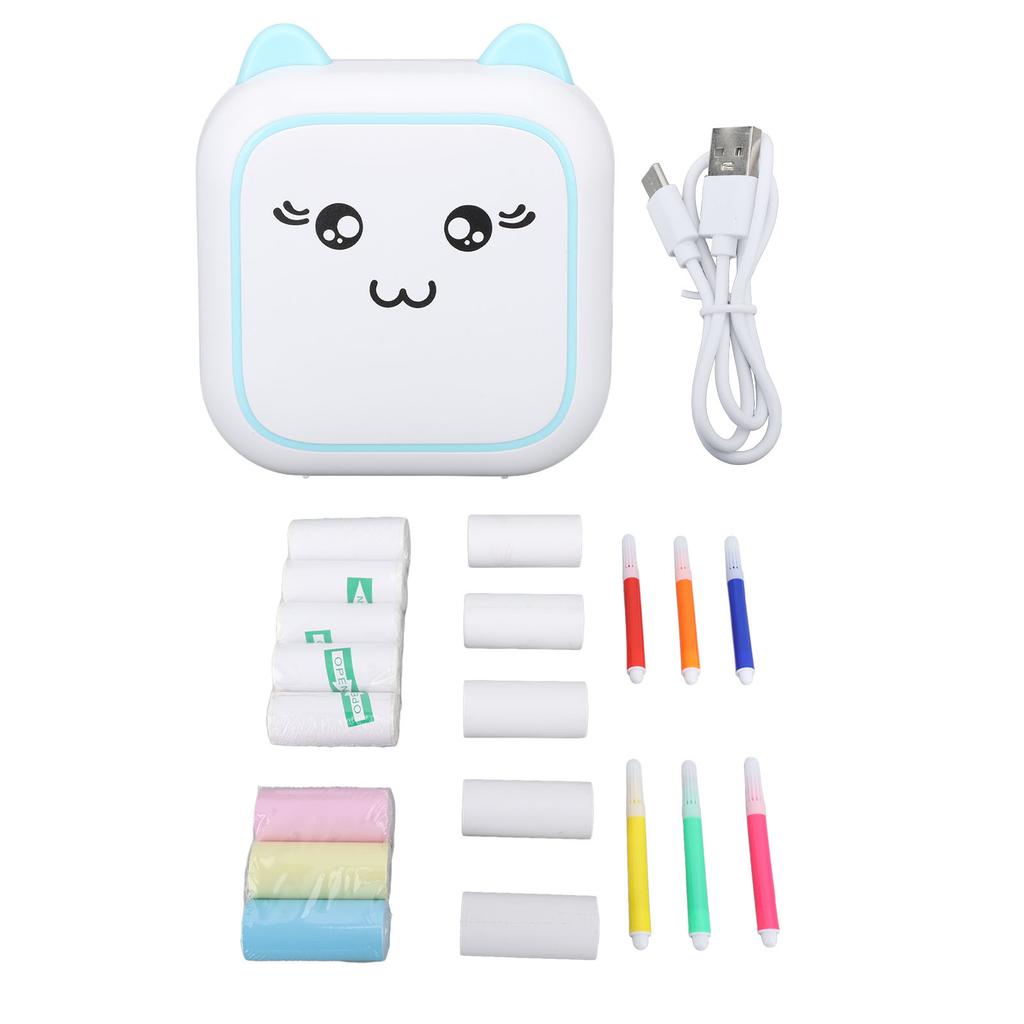 Bluetooth Mini Pocket Printer Portable Thermal Printer with Printing Paper for Notes Journal Memo