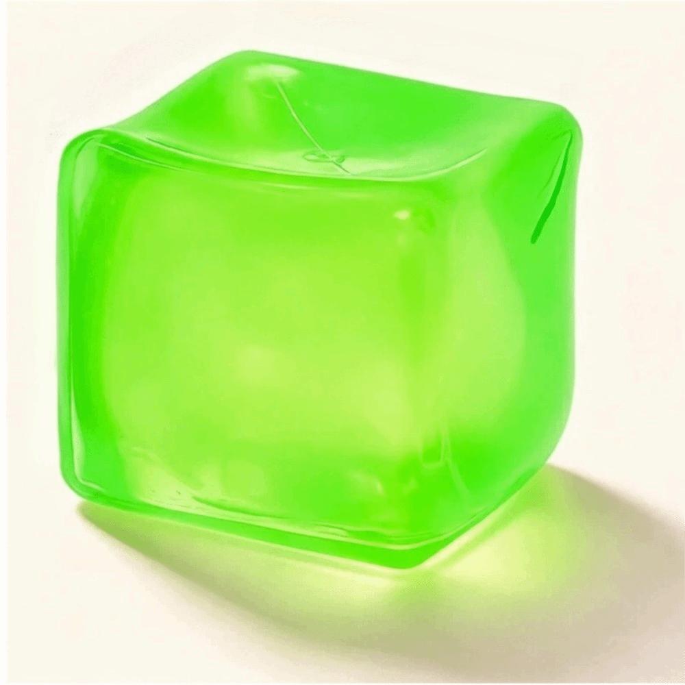 Washable Ice Cube Fidget Toy Soft Resilient Squeeze Cube Toy Gift Ice Cube Sensory Toy Adults