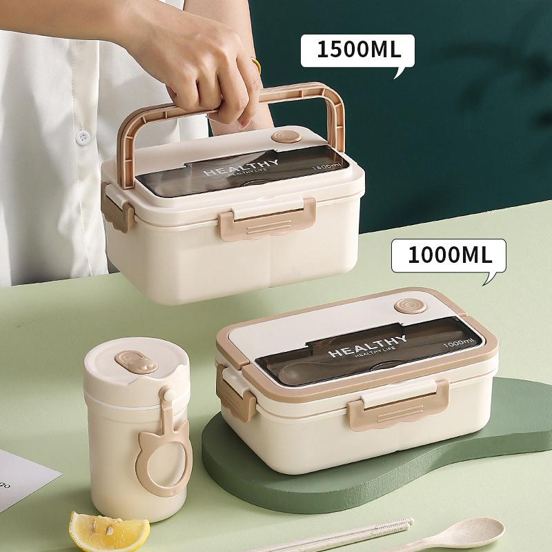 Микроволновая печь Посуда Еда Ланчбоксы Школьный Пластиковый Контейнер Для Обеда Bento Хранение Симпатичный Ланч-бокс для Детей Пикник Школа