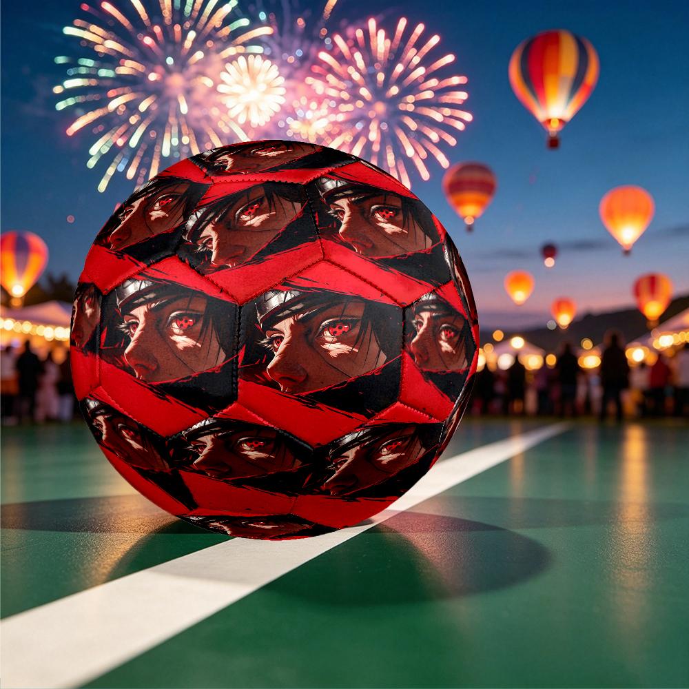 1pc Game Role Naruto Soccer Ball, Athletic Standard Football Size 5 Lightweight Sports Match Soccer Ball, Perfect Gift for Sports Enthusiasts