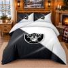 Printed 3Pcs Bedding Set Las Vegas Raiders Pattern Bed Sheet Pillowcase For Bedroom Decor