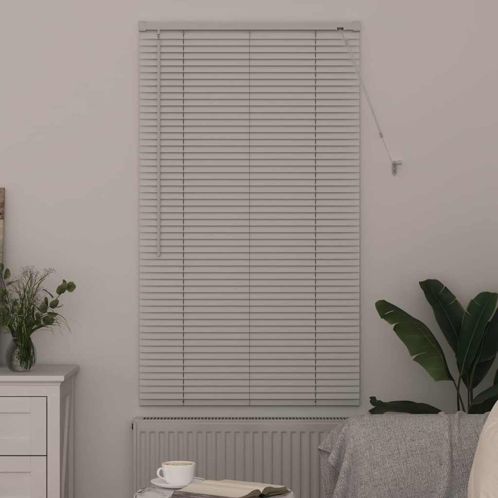 White Aluminum Venetian Blinds 130 x 80 cm