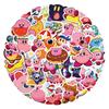 62 Классические мультяшные граффити-наклейки Kirby для чемодана и бутылки с водой