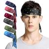 Moisture Wicking Tie Back Headbands Cotton Sweatband New Running Headbands  Men Women
