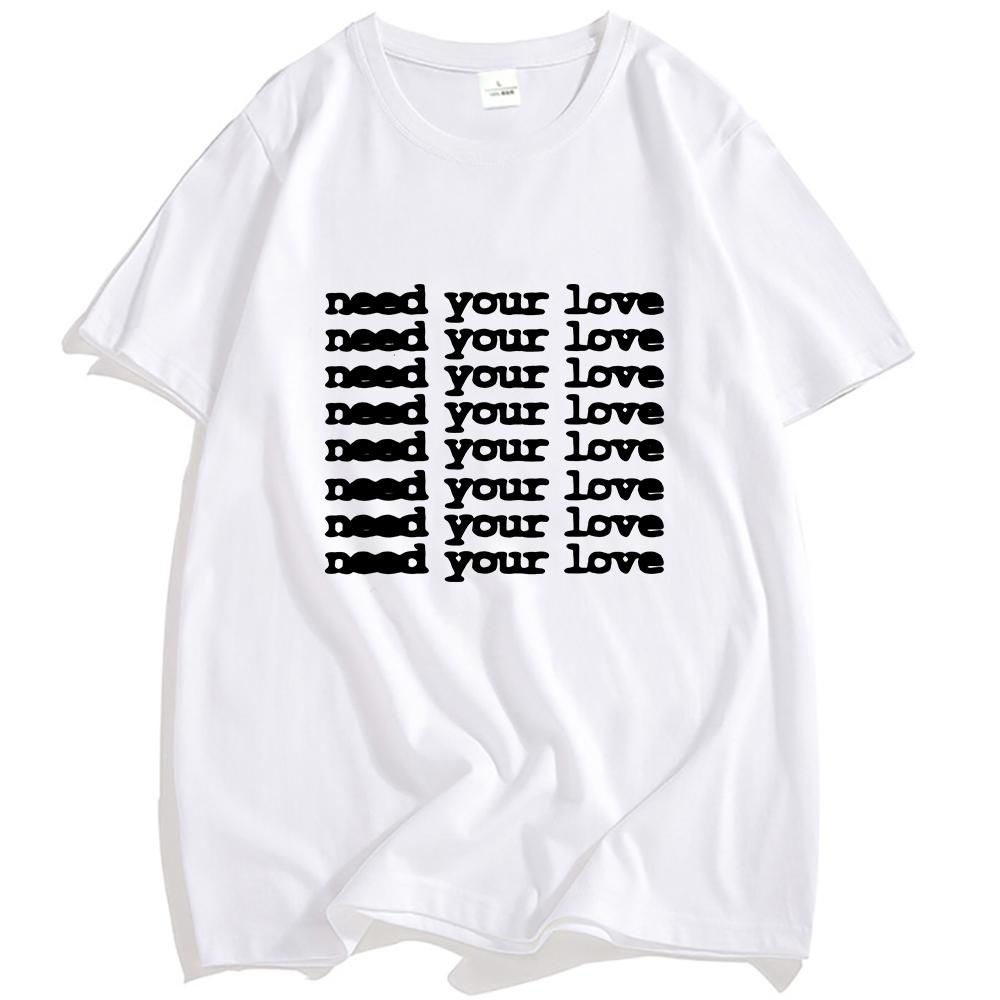 Single Need Your Love T-shirt Band OneRepublic Design Printing Tshirts Unisex Streetwear Short Sleeve Cotton O-neck Tees Male
