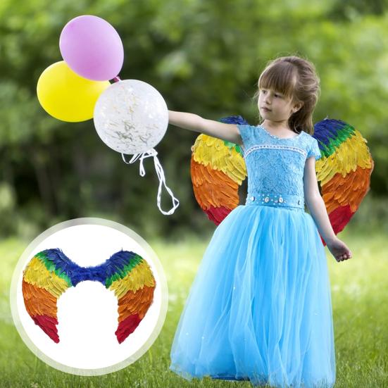 Костюм для косплея для девочек из перьев ангела и феи ручной работы для танцевальной вечеринки для взрослых