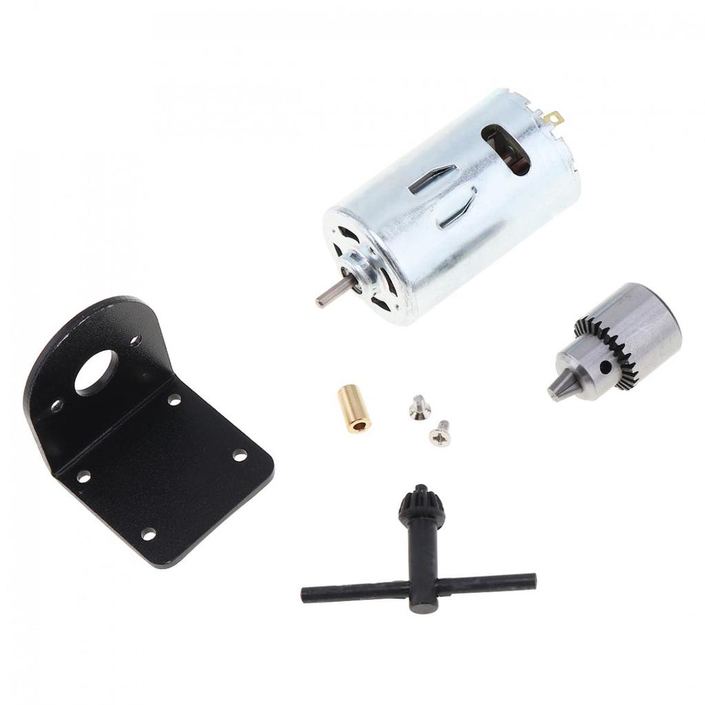 Настольная дрель с двигателем постоянного тока 12 В-36 В с патроном JTO 0,3-4 мм и монтажным кронштейном, набор инструментов для токарного пресса