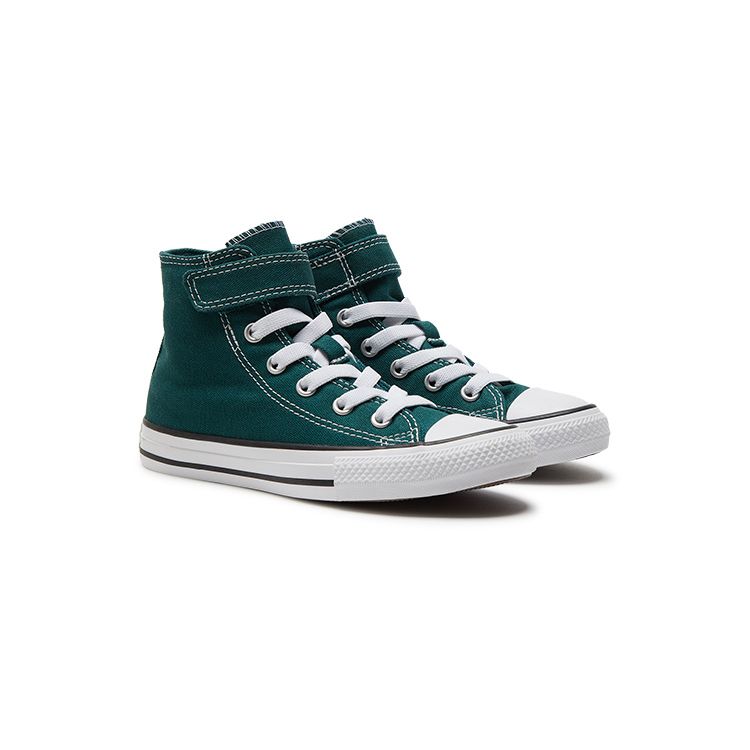 Converse All Star 1V Удобные Универсальные Высокие Детские Холщовые Кеды Детские Кроссовки Зеленые A04724C303