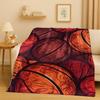 Classic Basketball Court Art Flannel Blanket,Ultra Soft Warm Plush Throw for Home Bedroom Bed Sofa Cover Travel Camping  Gift
