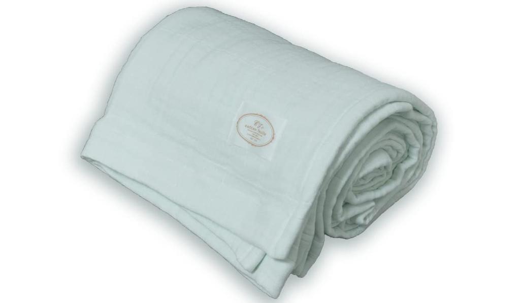 Cotton Feuille Gauze Soft and Voluminous Gauze Blanket for Made In Japan with the Quality You Expect from a Master [9-ply Blanket] Year-round Comfort.