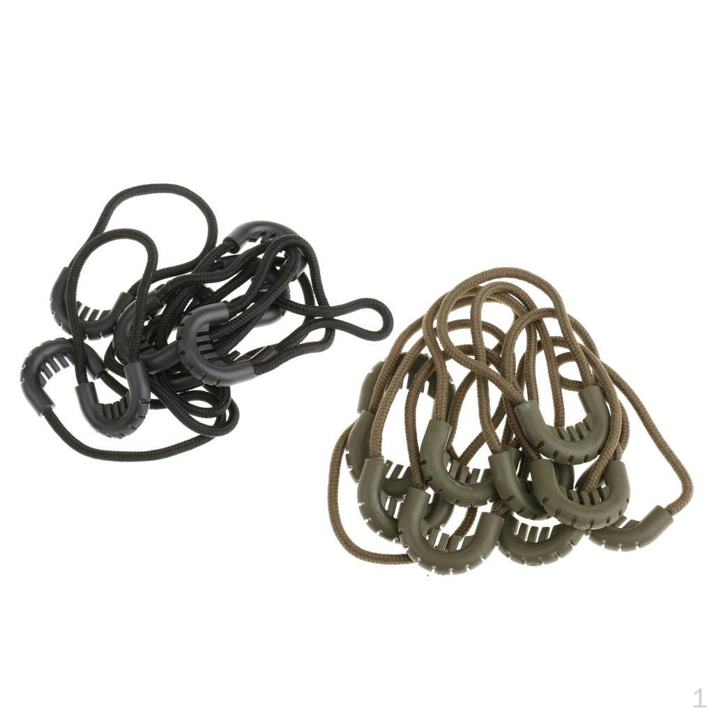 20x Zipper Tag Pulls Cord Rope Ends Lock Zip Fastener for Jacket/Clothing/Bags