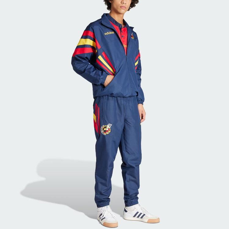 Adidas Мужская тканая спортивная куртка Испания 1996, верхняя одежда индиго IT7753