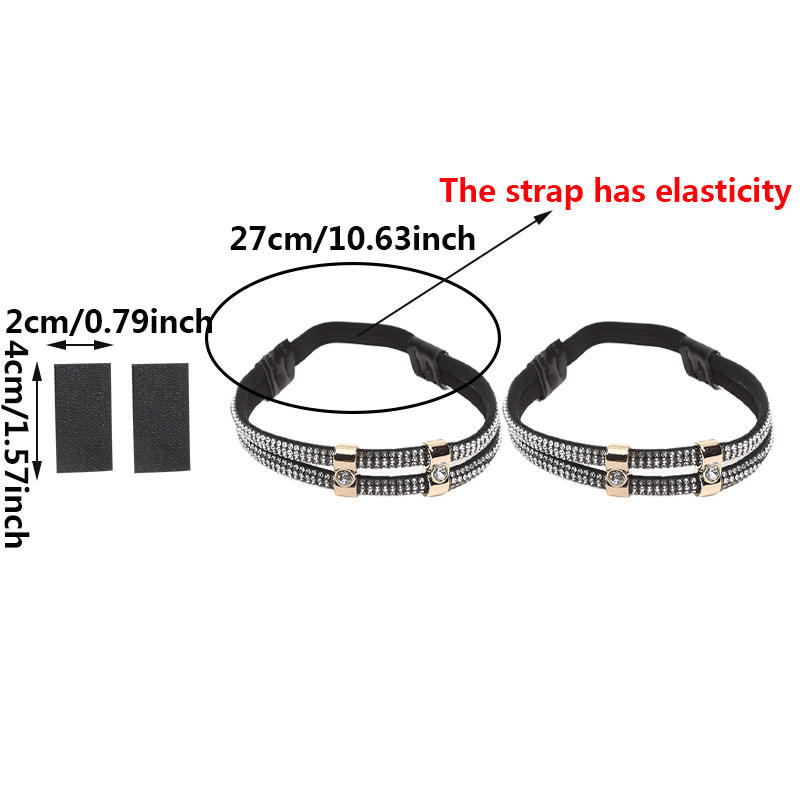 Женский ремень для обуви Стразы Высокие каблуки Шнурки Бесплатный треугольный пучок Фиксация на щиколотке Свободная Противоскользящая Пучок Шнурки Завязки Ленты