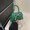 2024 French Chic Mini Textured Bow Crossbody Bag for Women